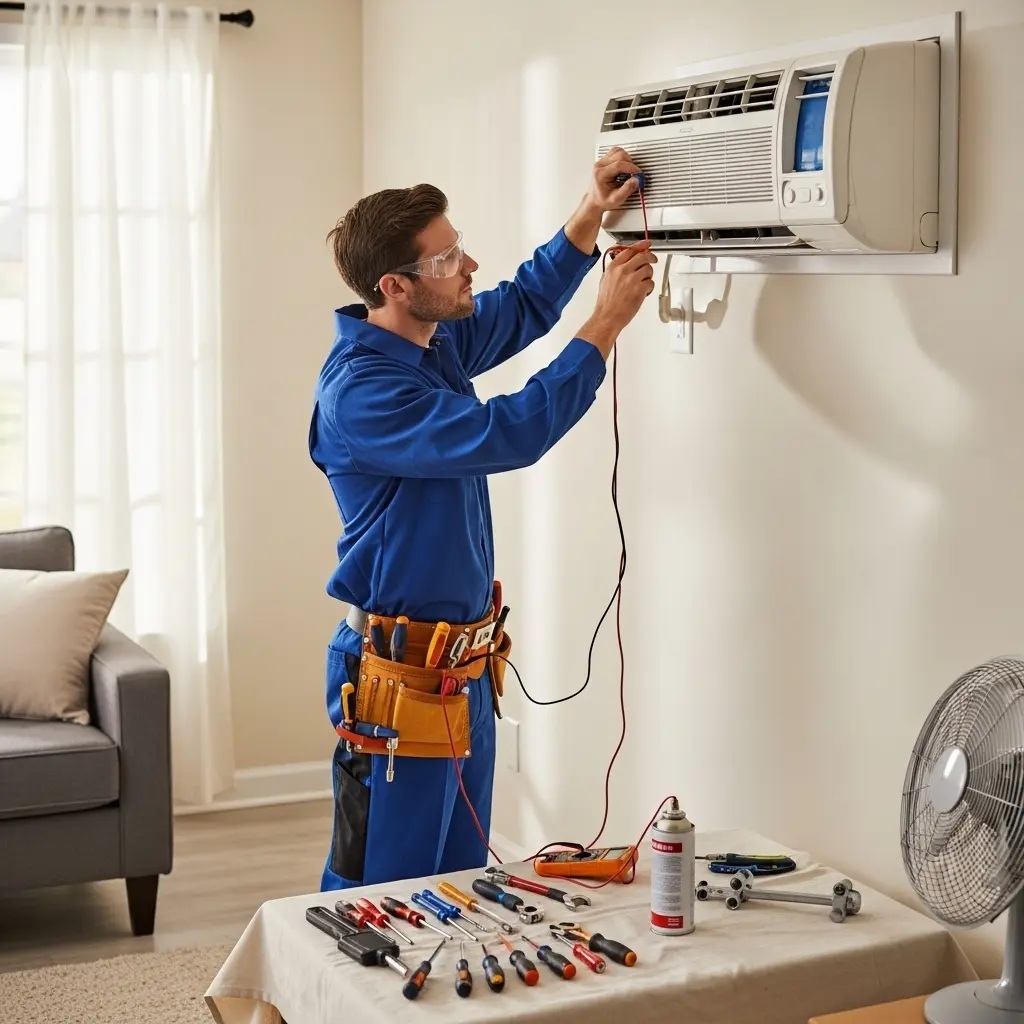Gölbaşı Termoteknik Termoteknik klima gaz dolumu ve bakım – Enerji verimliliği artırıldı. - Teknik servis örneği